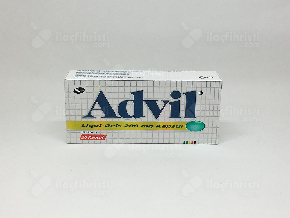 Advil liquigel 200 mg 20 kapsül