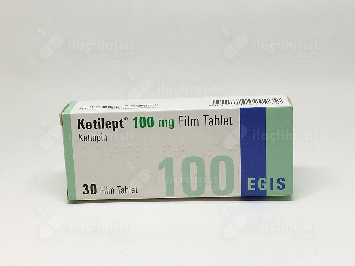 Ketilept 100 mg 30 tablet