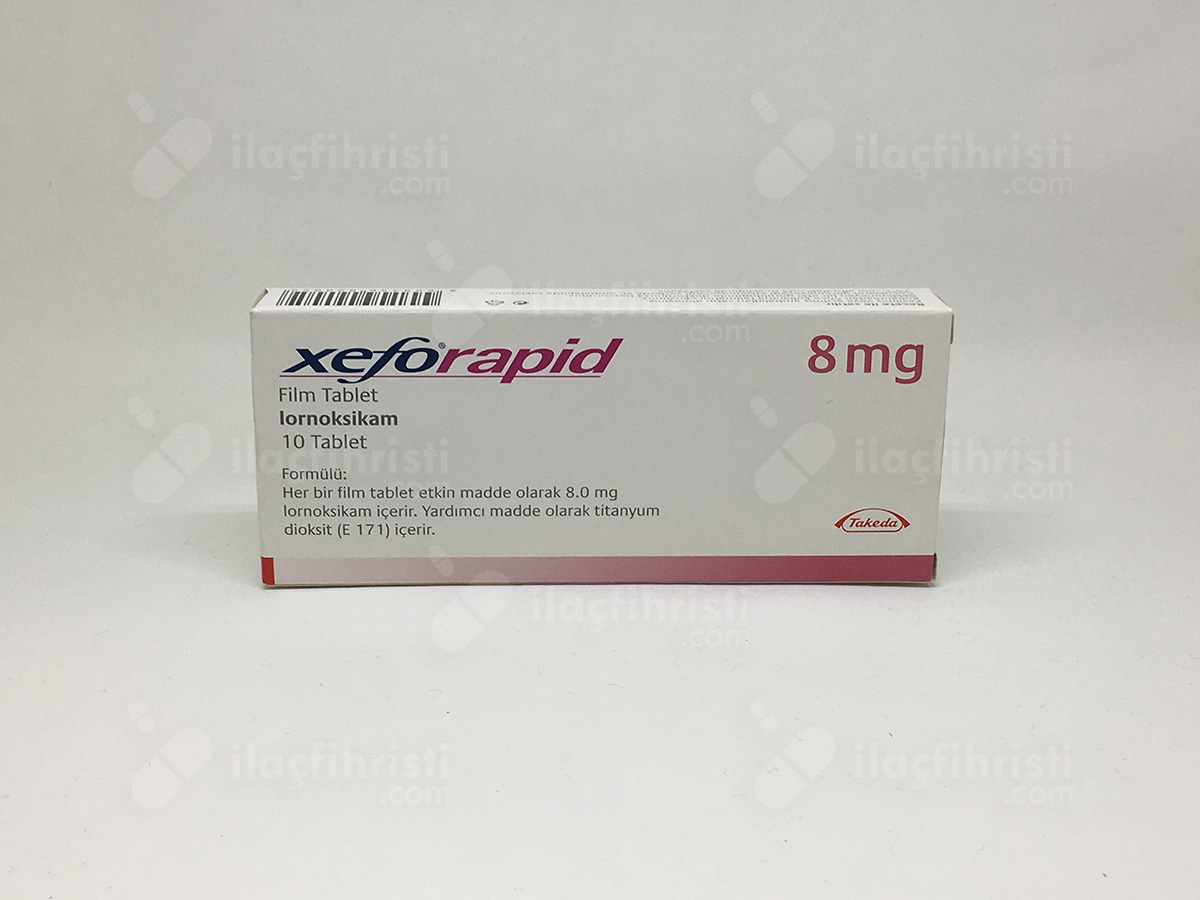 Xefo rapid 8 mg 10 film tablet