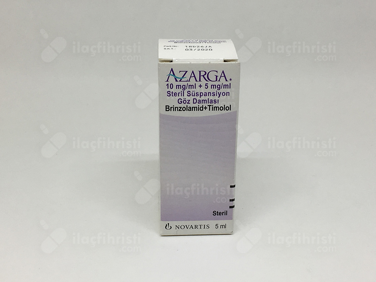 Azarga steril süspansiyon göz damlası 5 ml