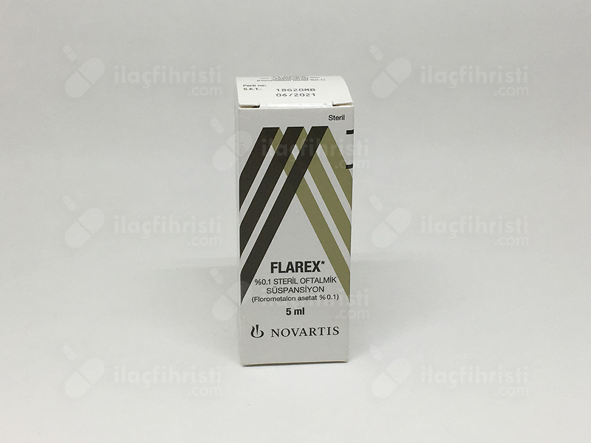 Flarex % 5 0,1 mg 5 ml oftalmik solüsyon