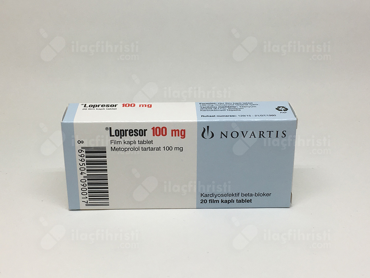 Lopresor 100 mg 20 tablet