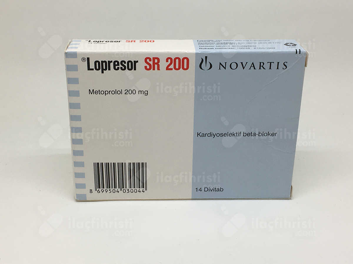 Lopresor-sr 200 mg 14 tablet