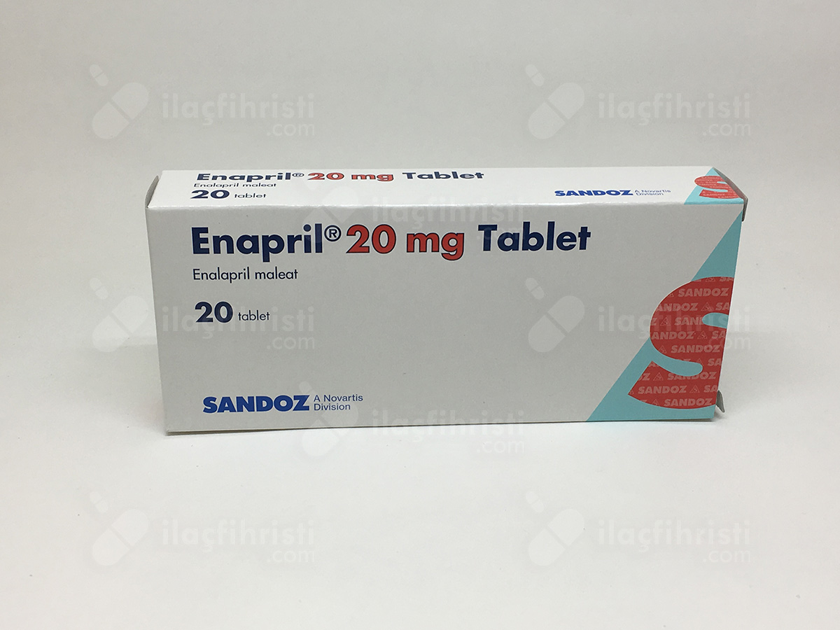 Enapril 20 mg 20 tablet