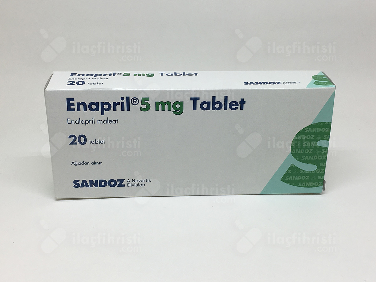 Enapril 5 mg 20 tablet