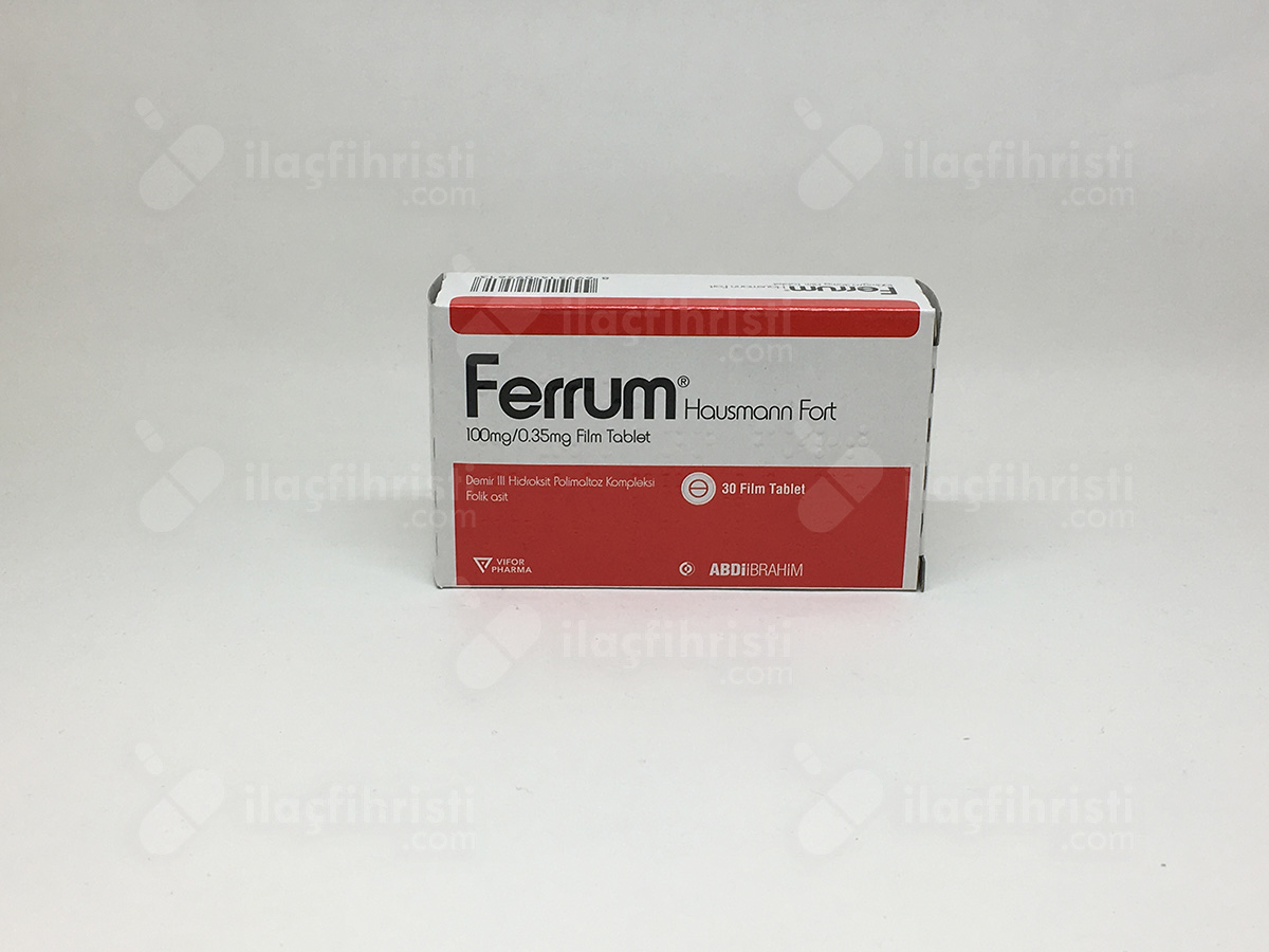 Ferrum hausman fort 100 mg 30 draje