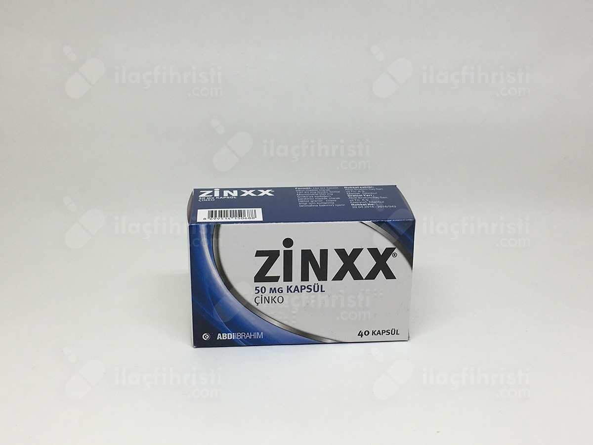 Zinxx 50 mg 40 kapsül
