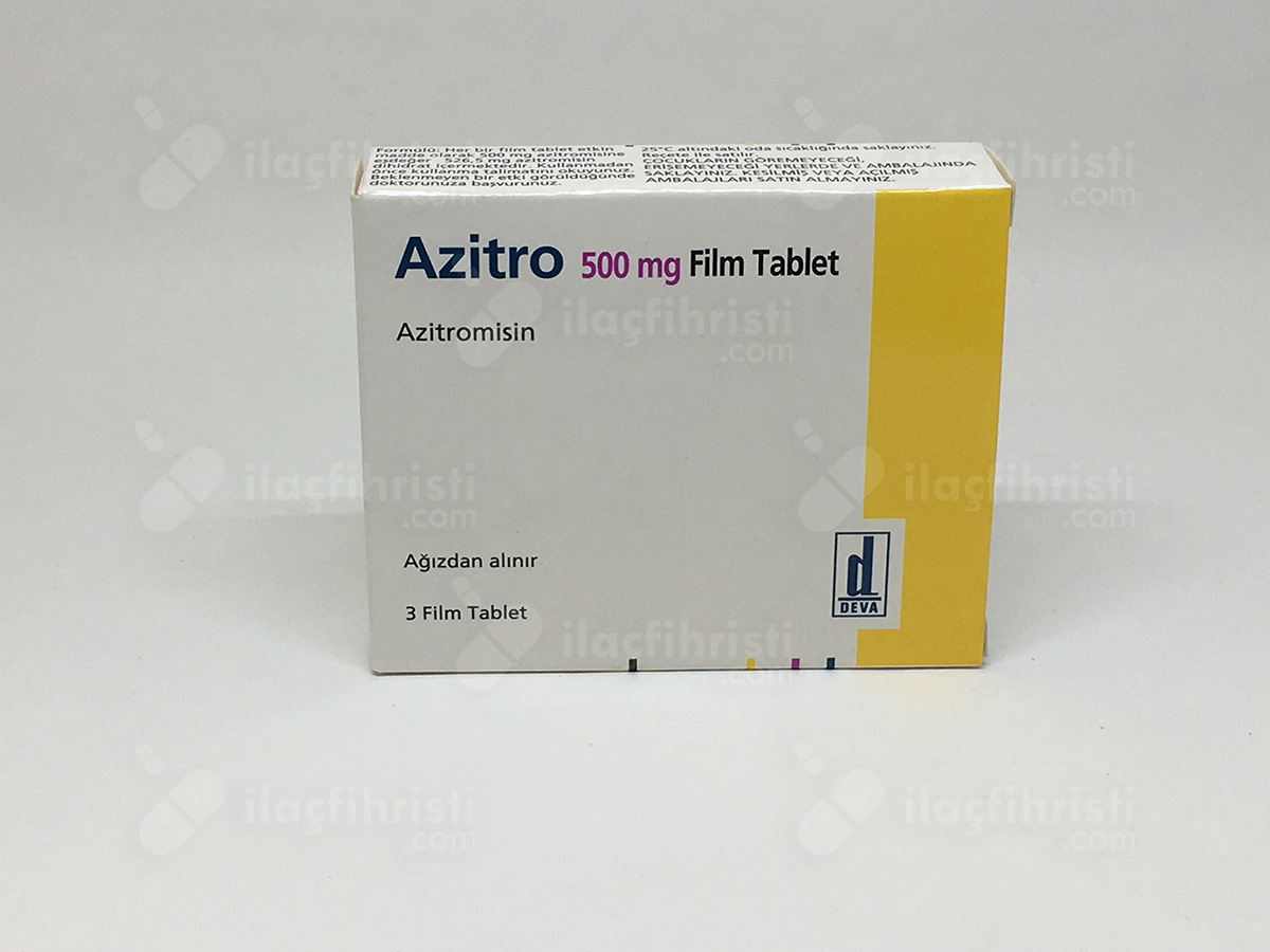 Azitro 500 mg 3 film tablet