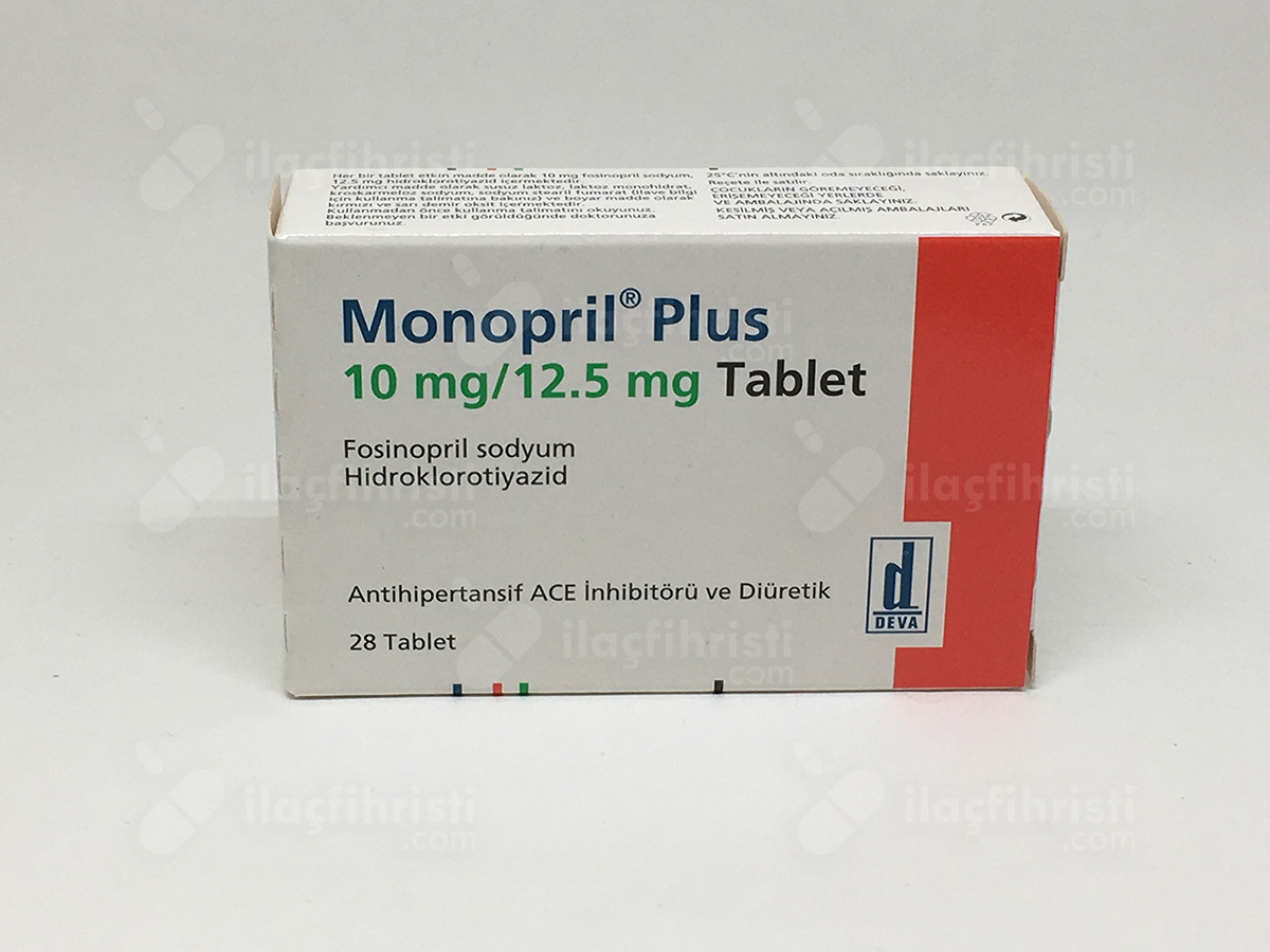 Monopril plus 10 mg/12,5 mg 28 tablet