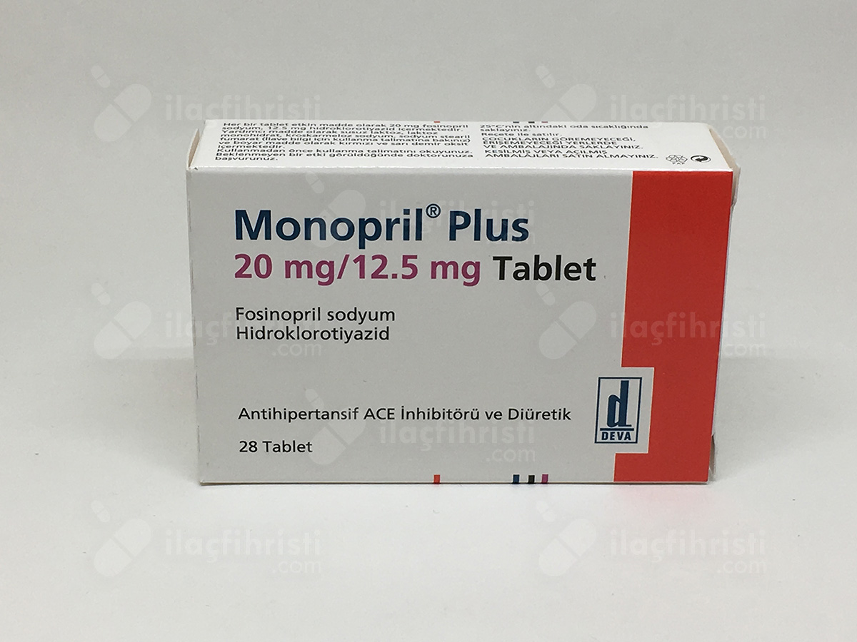Monopril plus 20 mg/12,5 mg 28 tablet