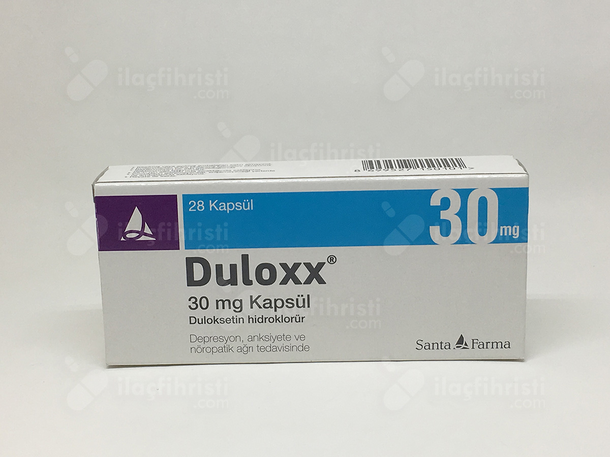 Duloxx 30 mg 28 kapsül