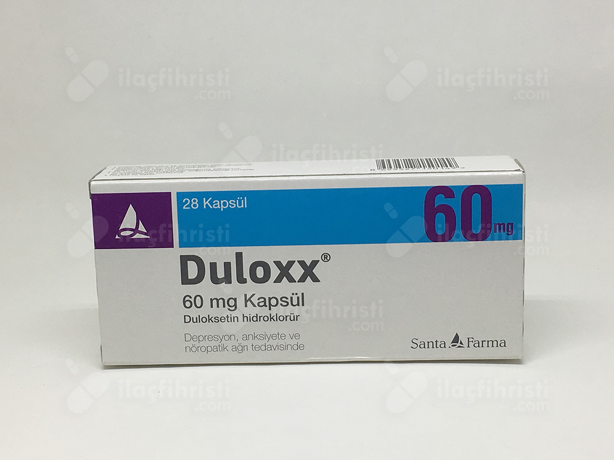 Duloxx 60 mg 28 kapsül prospektüs, Kullanma Talimatı, kısa ürün bilgisi