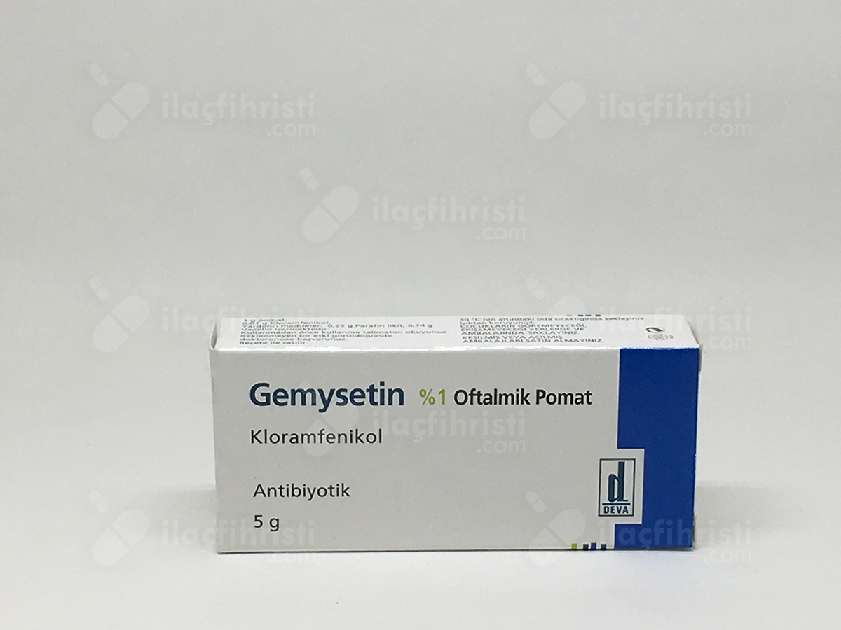 Gemysetin oftalmik % 1 5 gr pomad