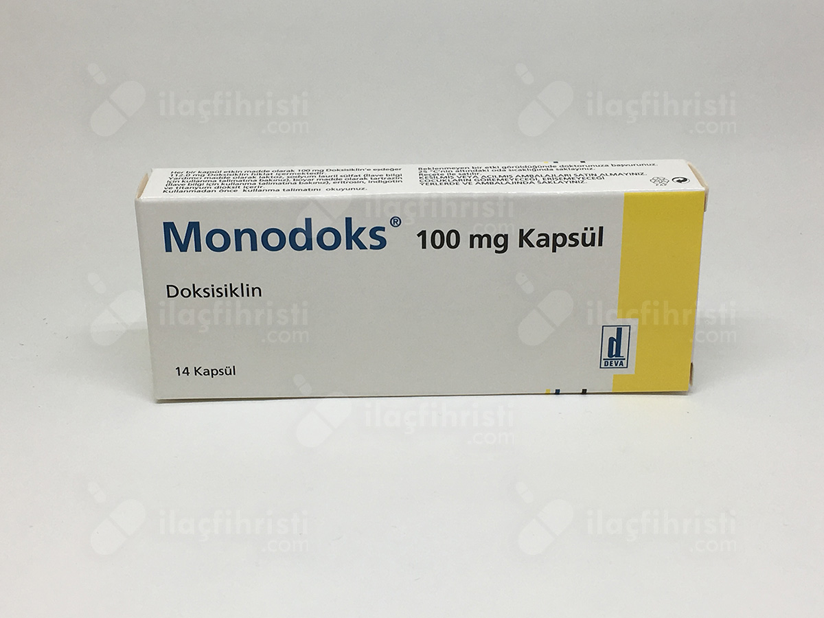 Monodoks 100 mg 14 kapsül