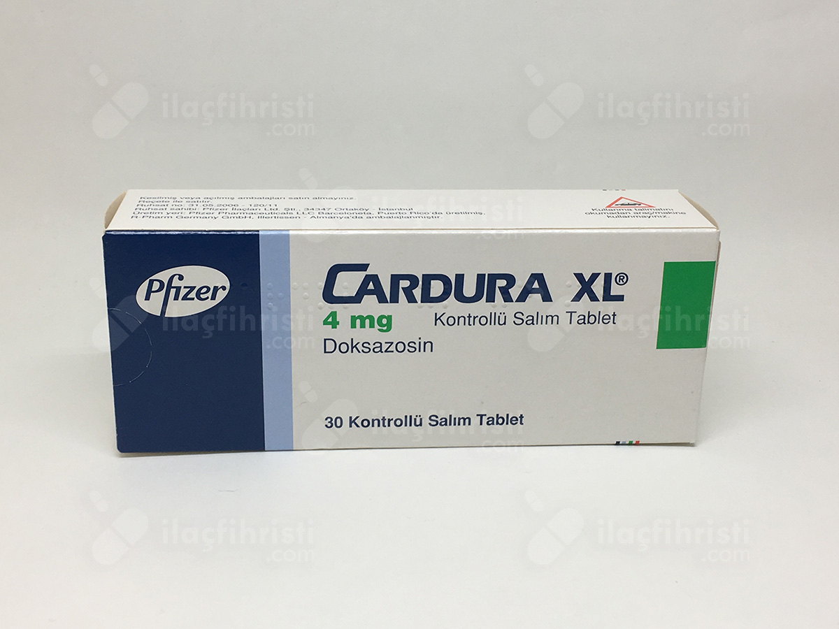 Cardura xl 4 mg 30 kontrollu salim tableti