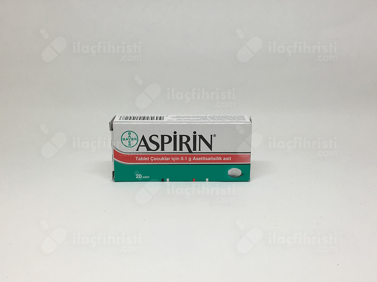 Aspirin 100 mg 20 tablet