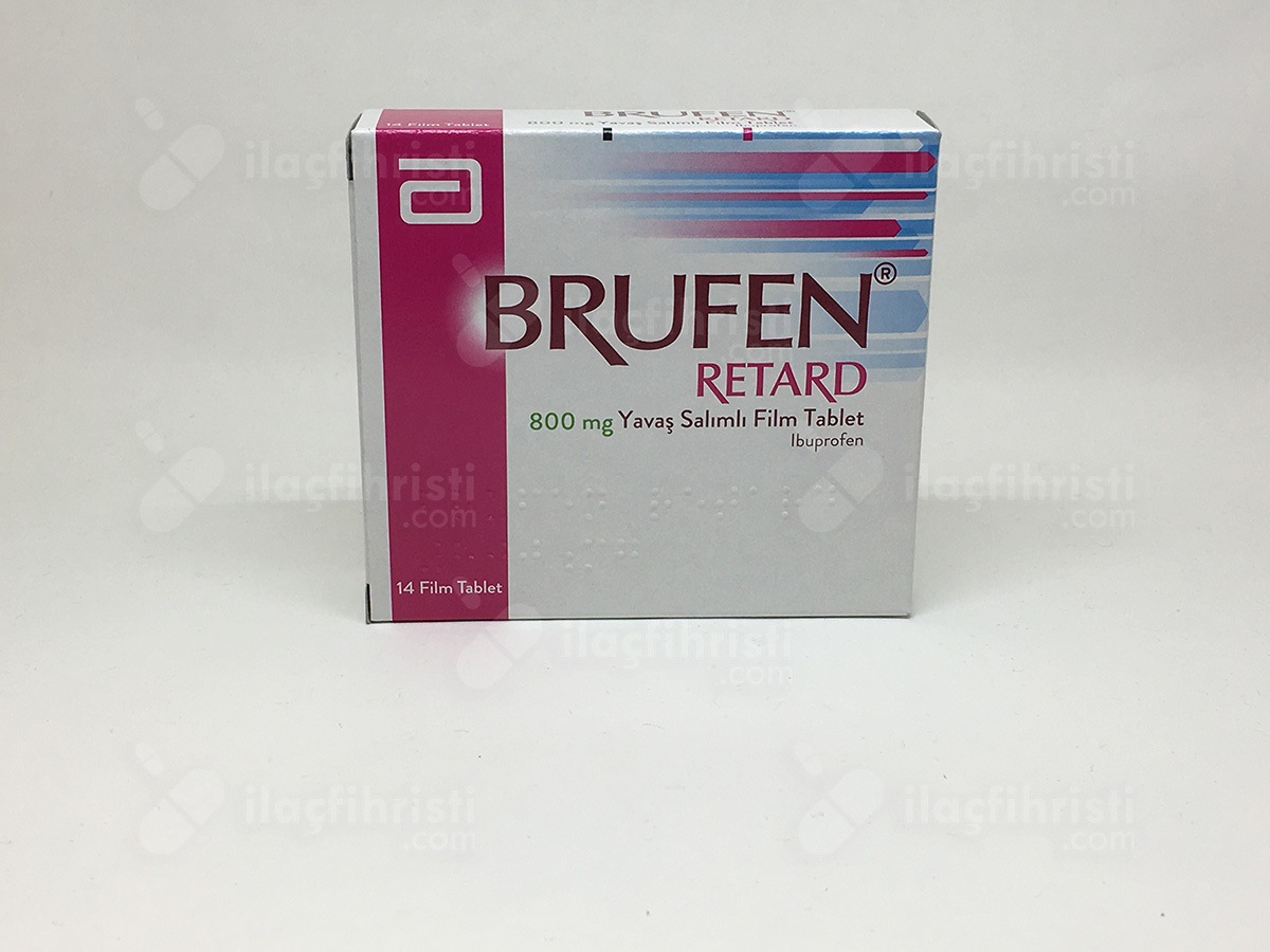 Brufen retard 800 mg yavas salımlı 14 film tablet