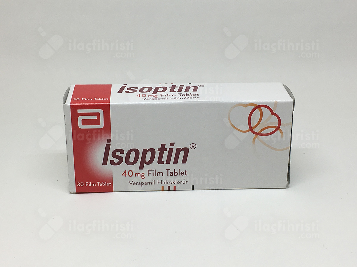 isoptin 40 mg 30 film tablet