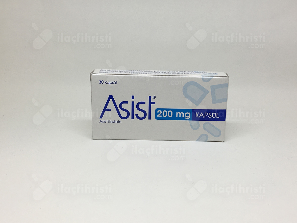 Asist 200 mg 30 kapsül