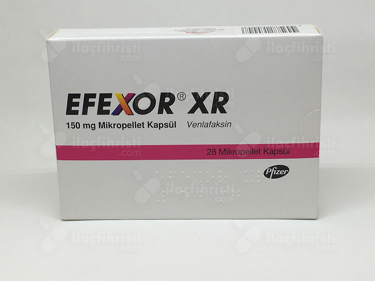 Efexor xr 150 mg 28 kapsül
