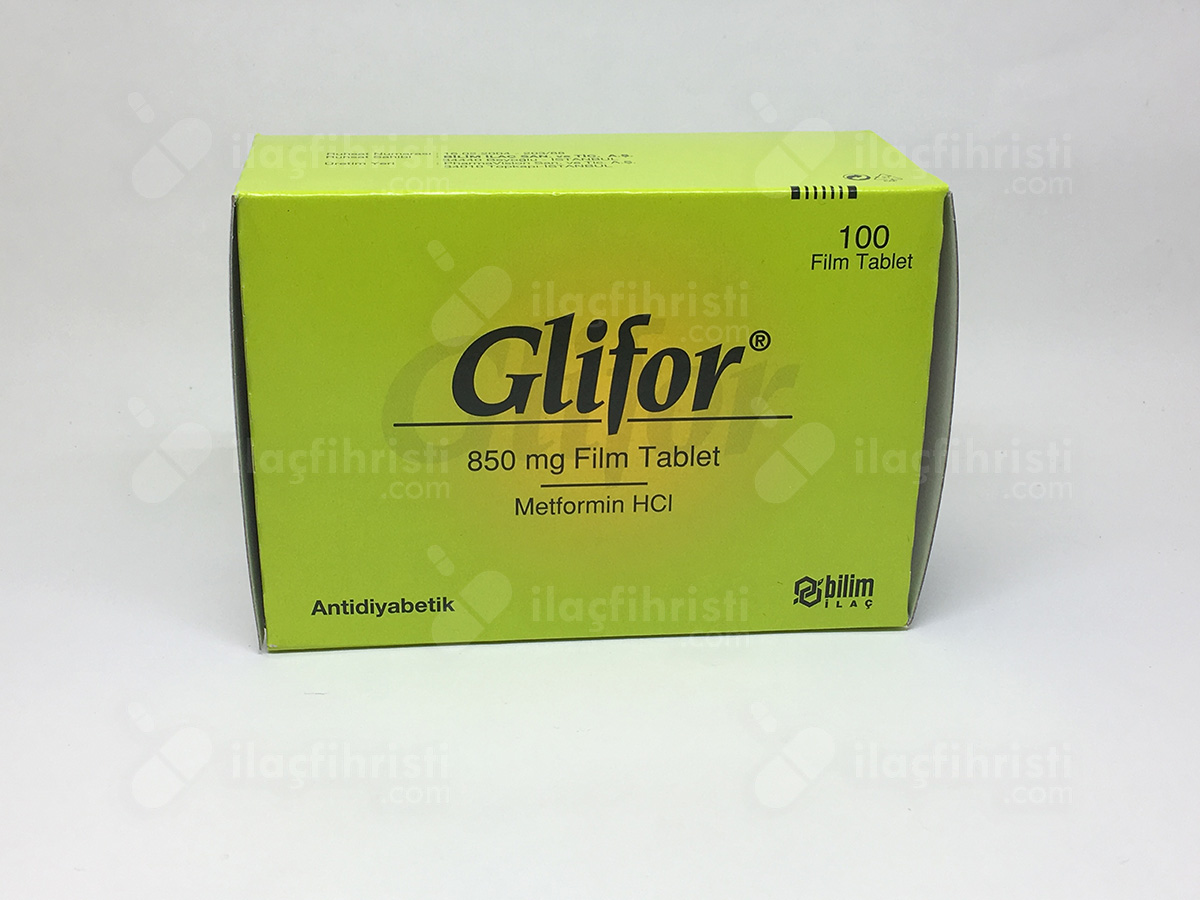 Glifor 850 mg 100 film tablet