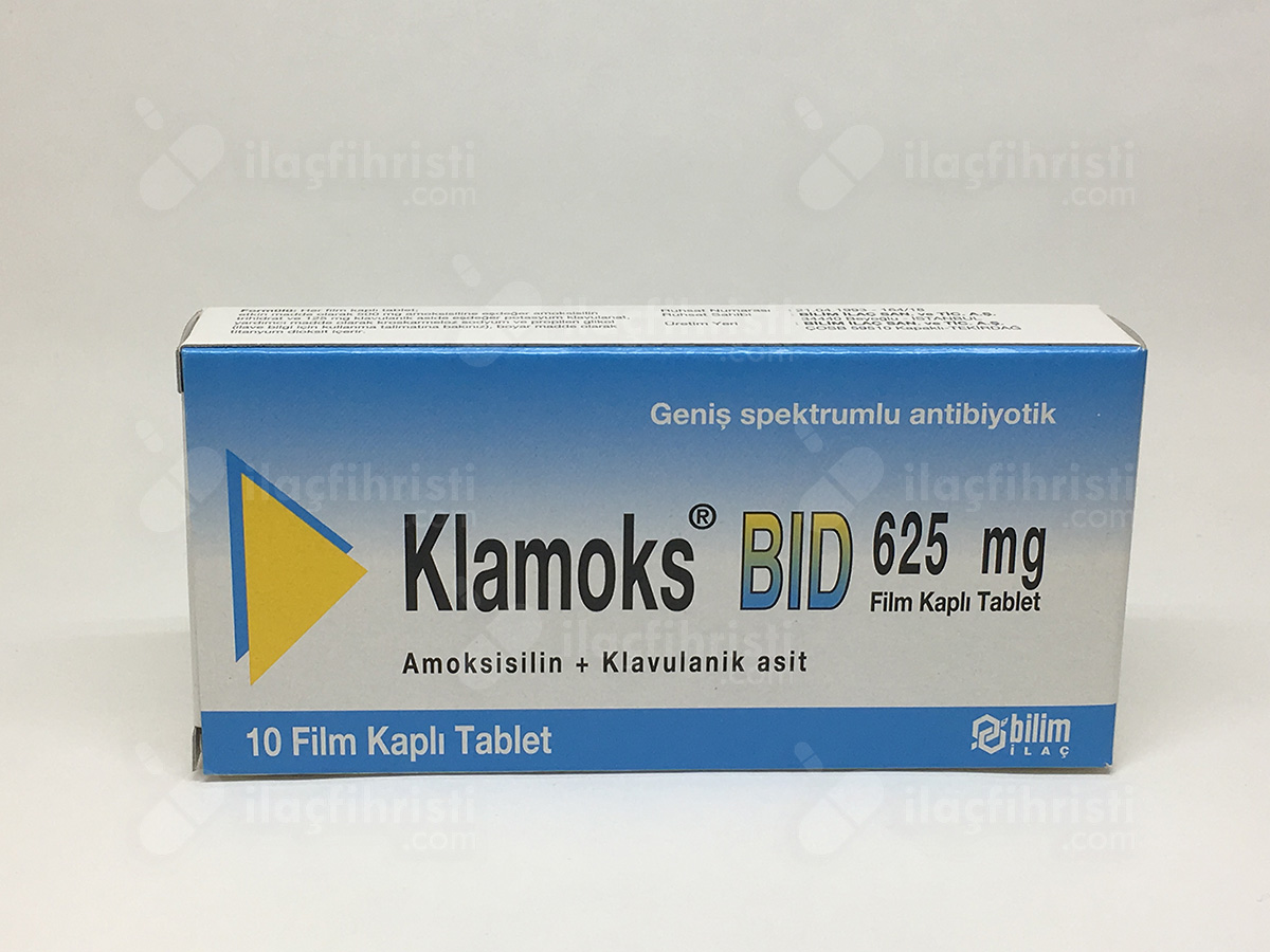 Klamoks 625 mg 10 film tablet