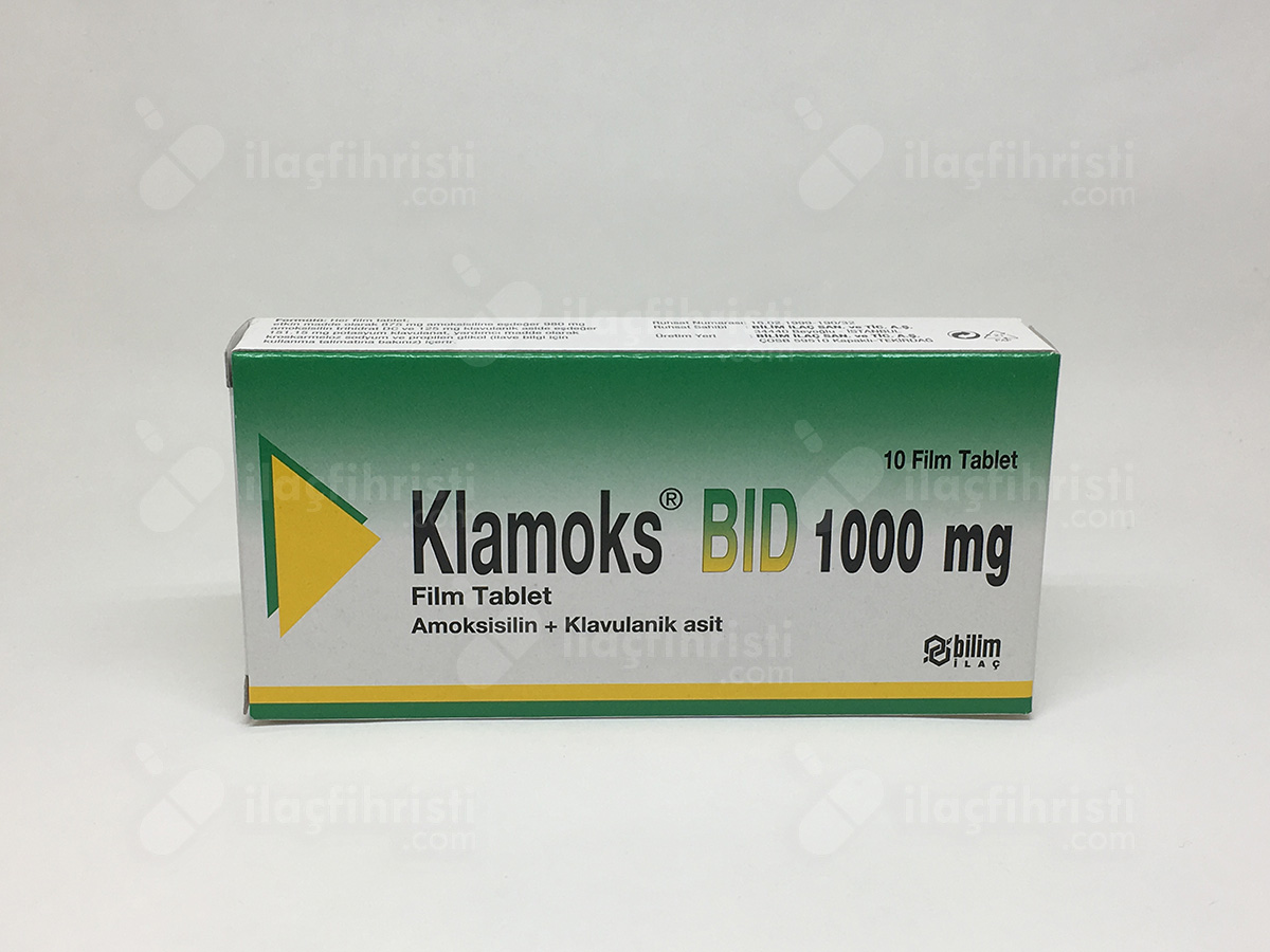 Klamoks bid 1 gr 10 tablet