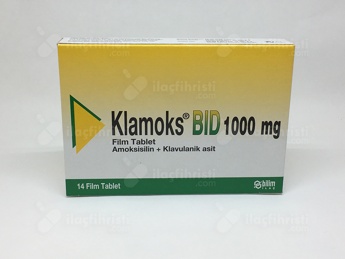 Klamoks bid 1000 mg 14 film tablet