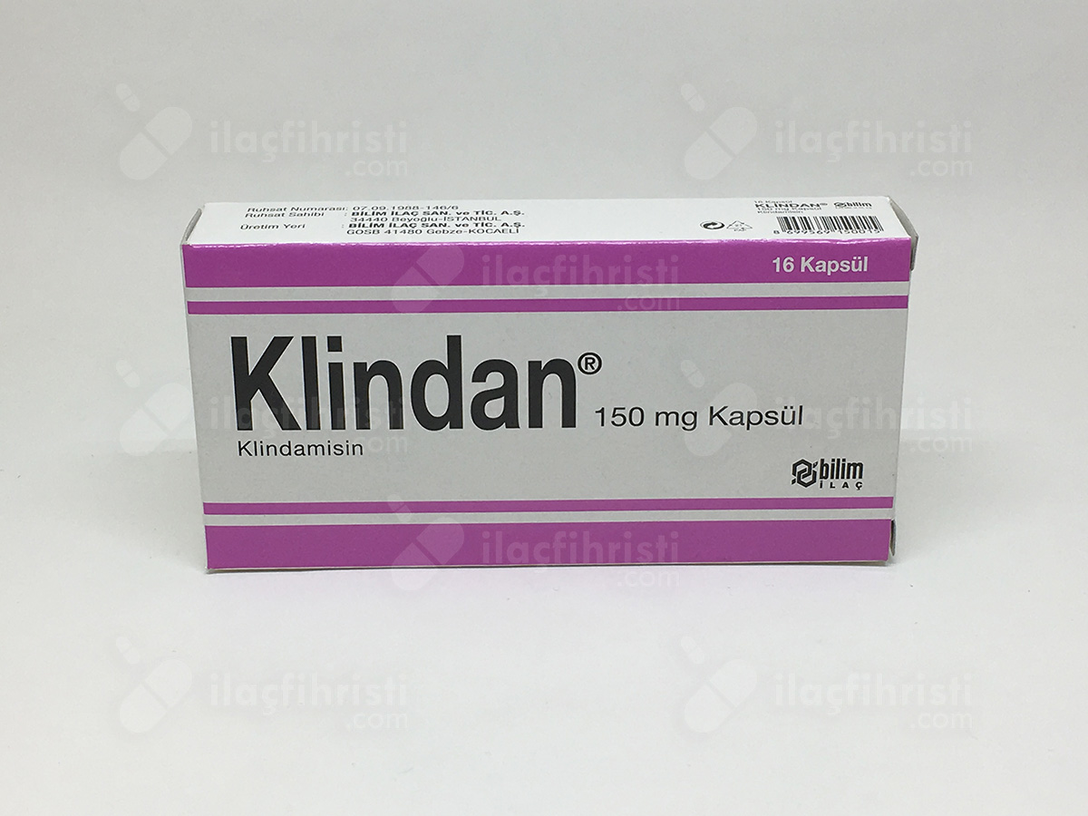 Klindan 150 mg 16 kapsül