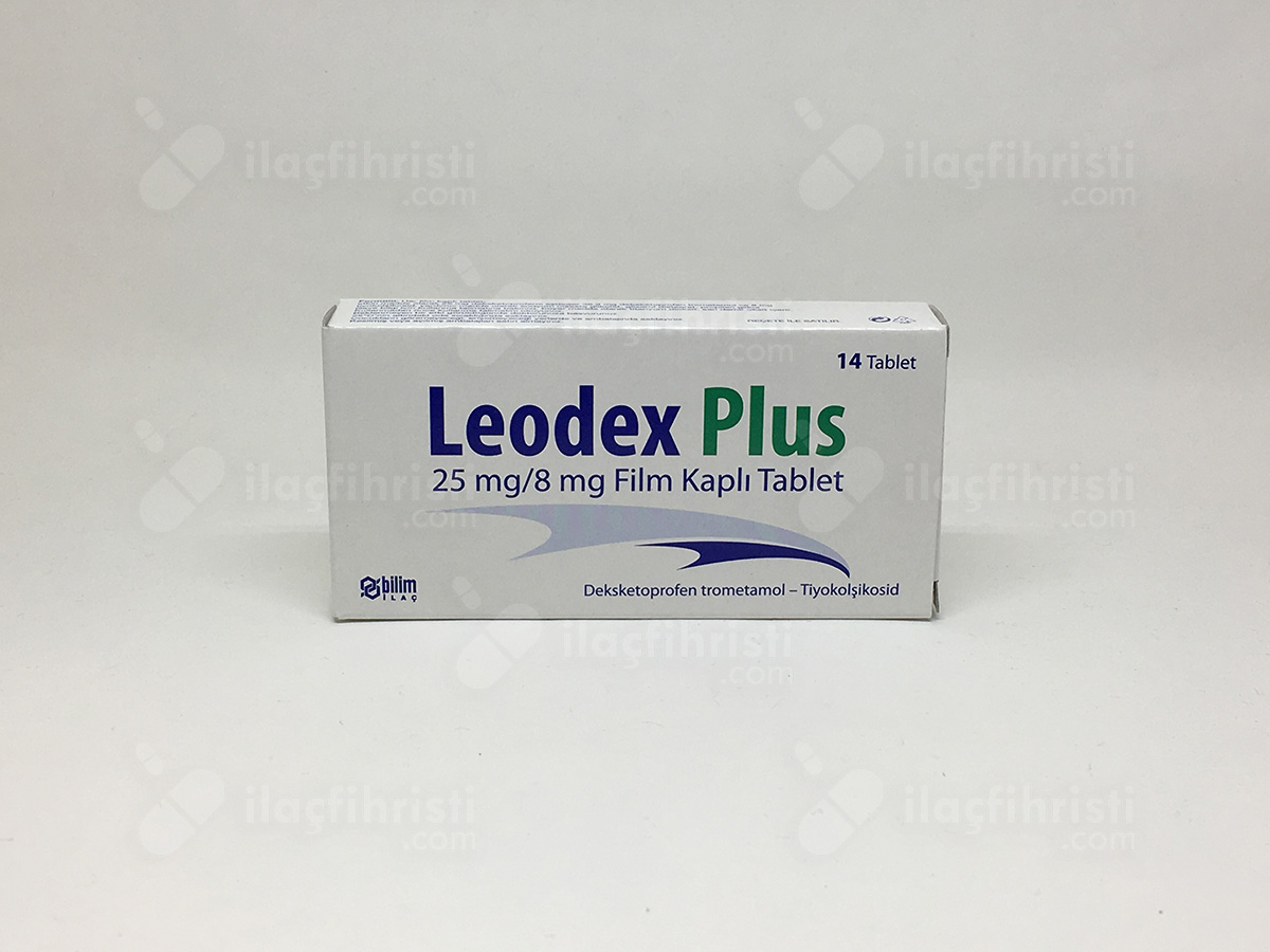 Leodex plus 25 mg/8 mg 14 film kaplı tablet