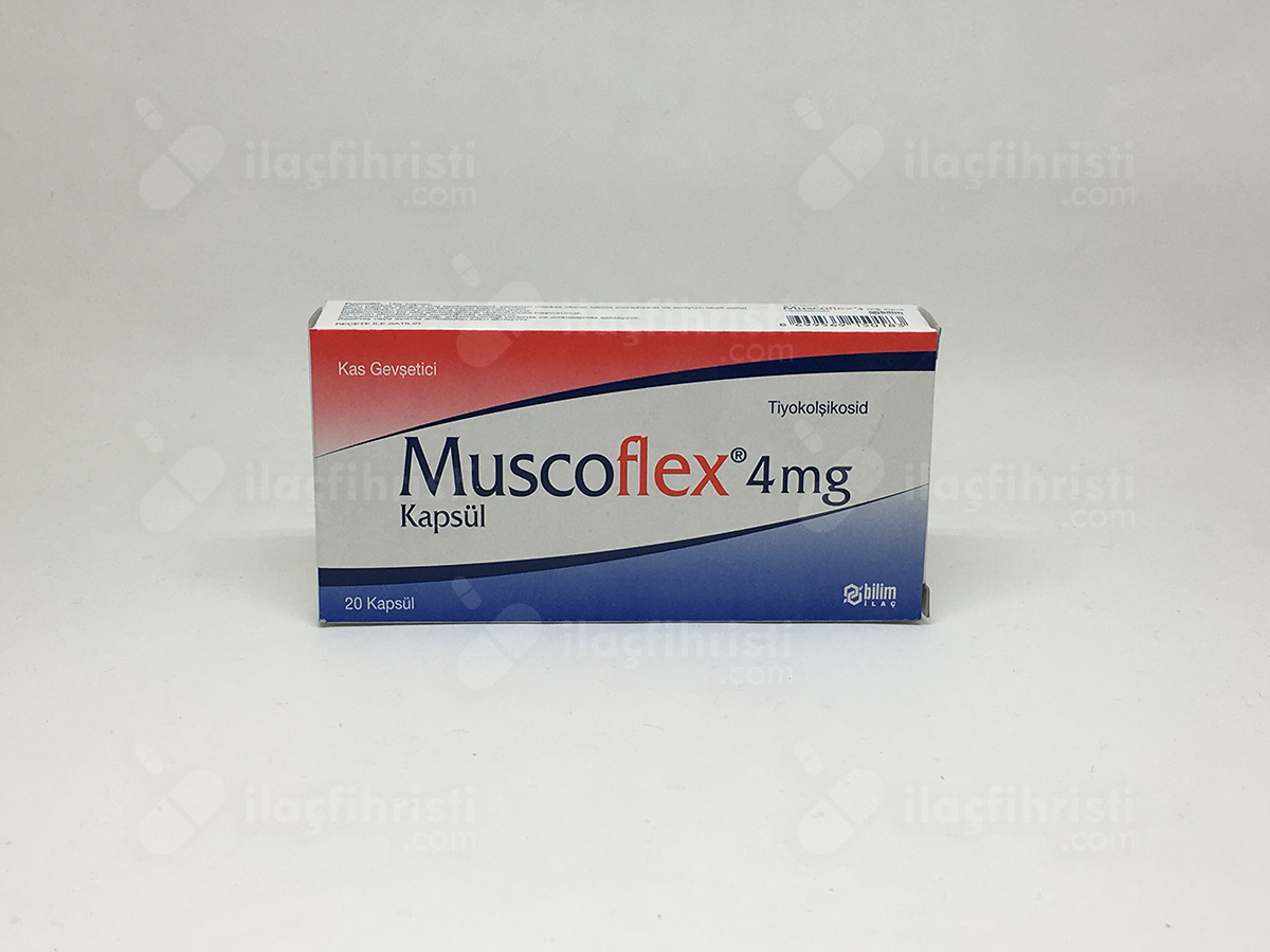 Muscoflex 4 mg 20 kapsül
