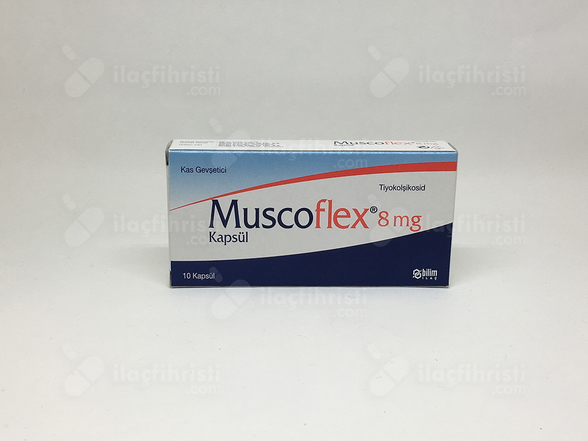 Muscoflex 8 mg 10 kapsül