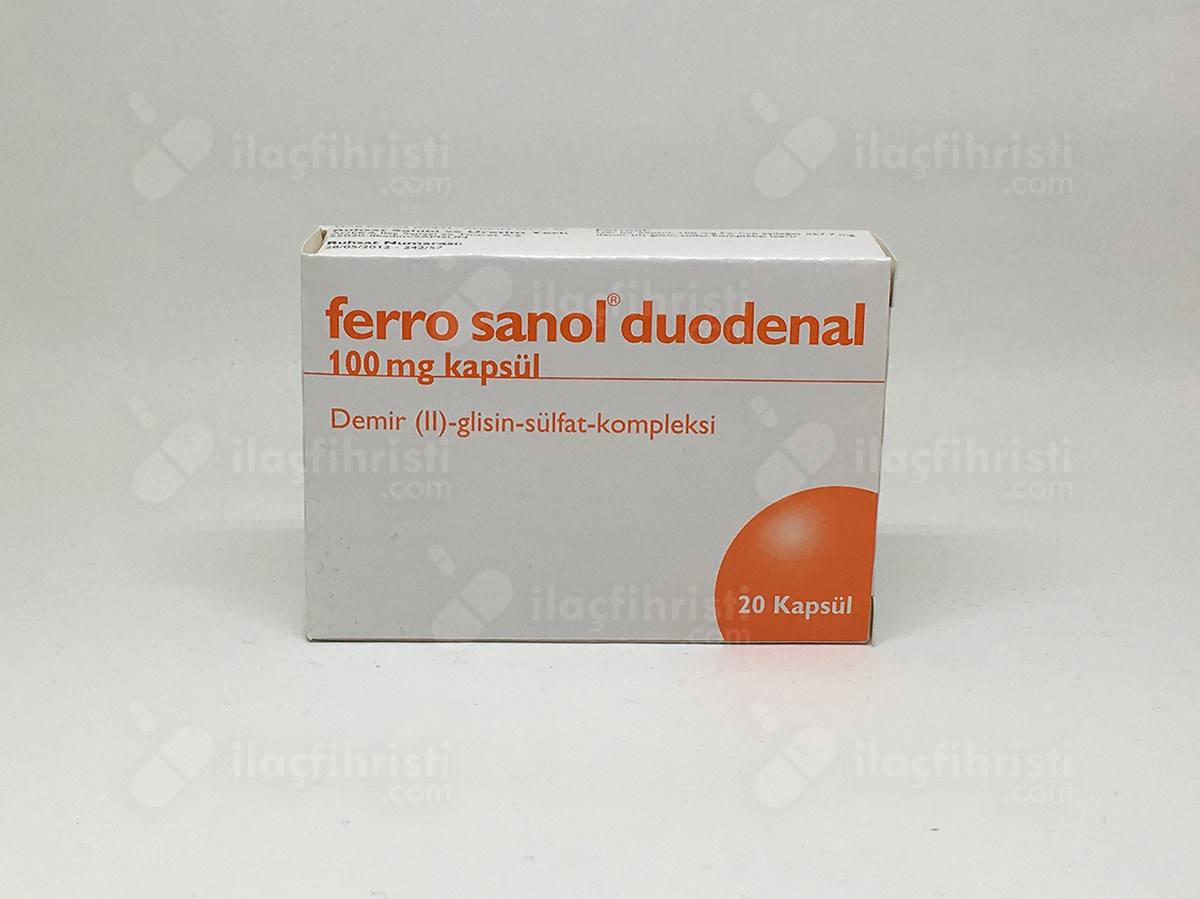 Ferro sanol 20 duodenal kapsül