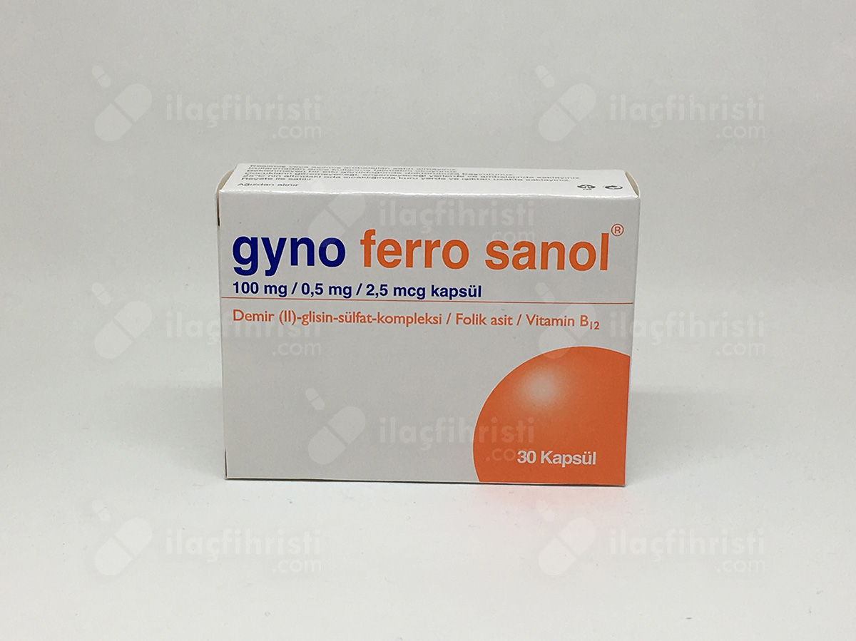 Gynoferro sanol 30 kapsül