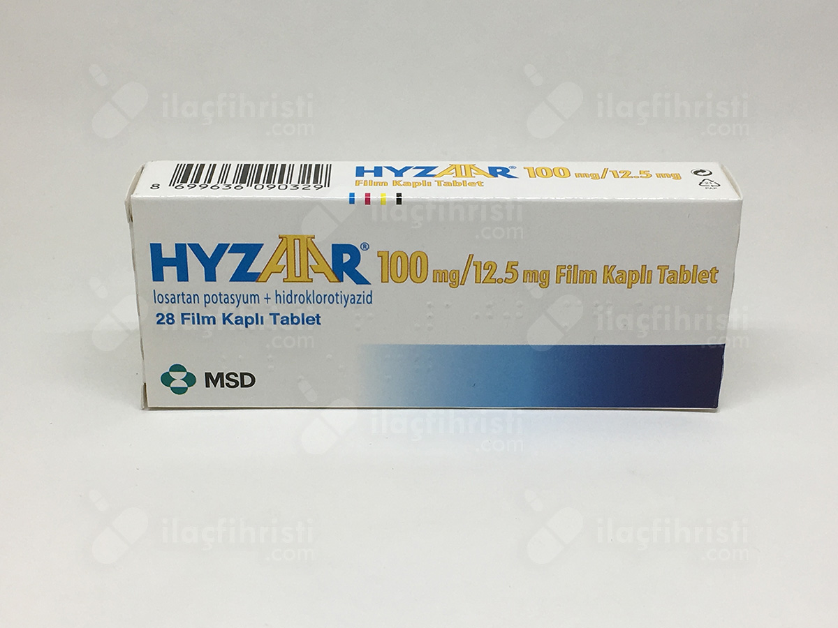 Hyzaar 100/12,5 mg 28 film kaplı tablet