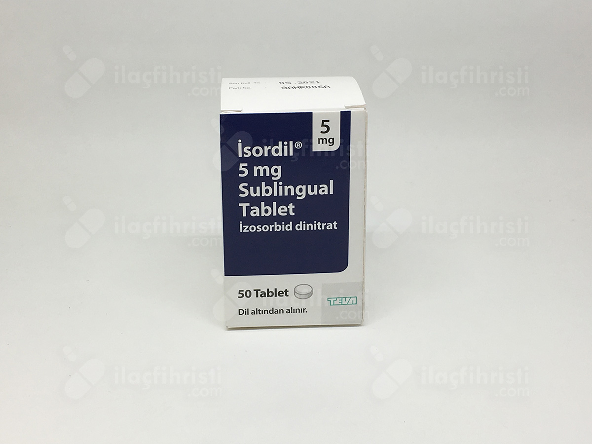 isordil  5 mg sublingual 50 tablet