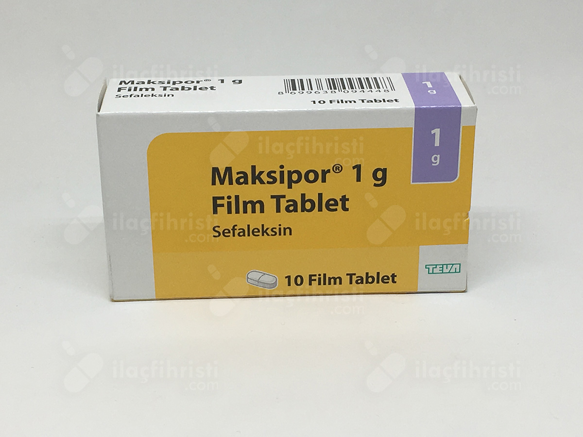 Maksipor 1 gr 10 film tablet