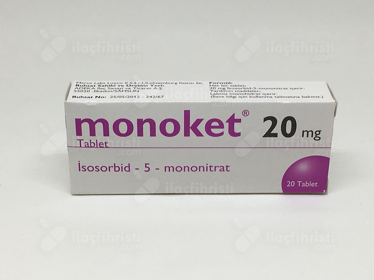 Monoket 20 mg 20 tablet