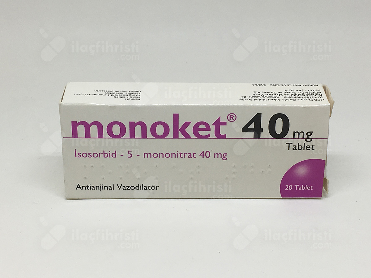 Monoket 40 mg 20 tablet