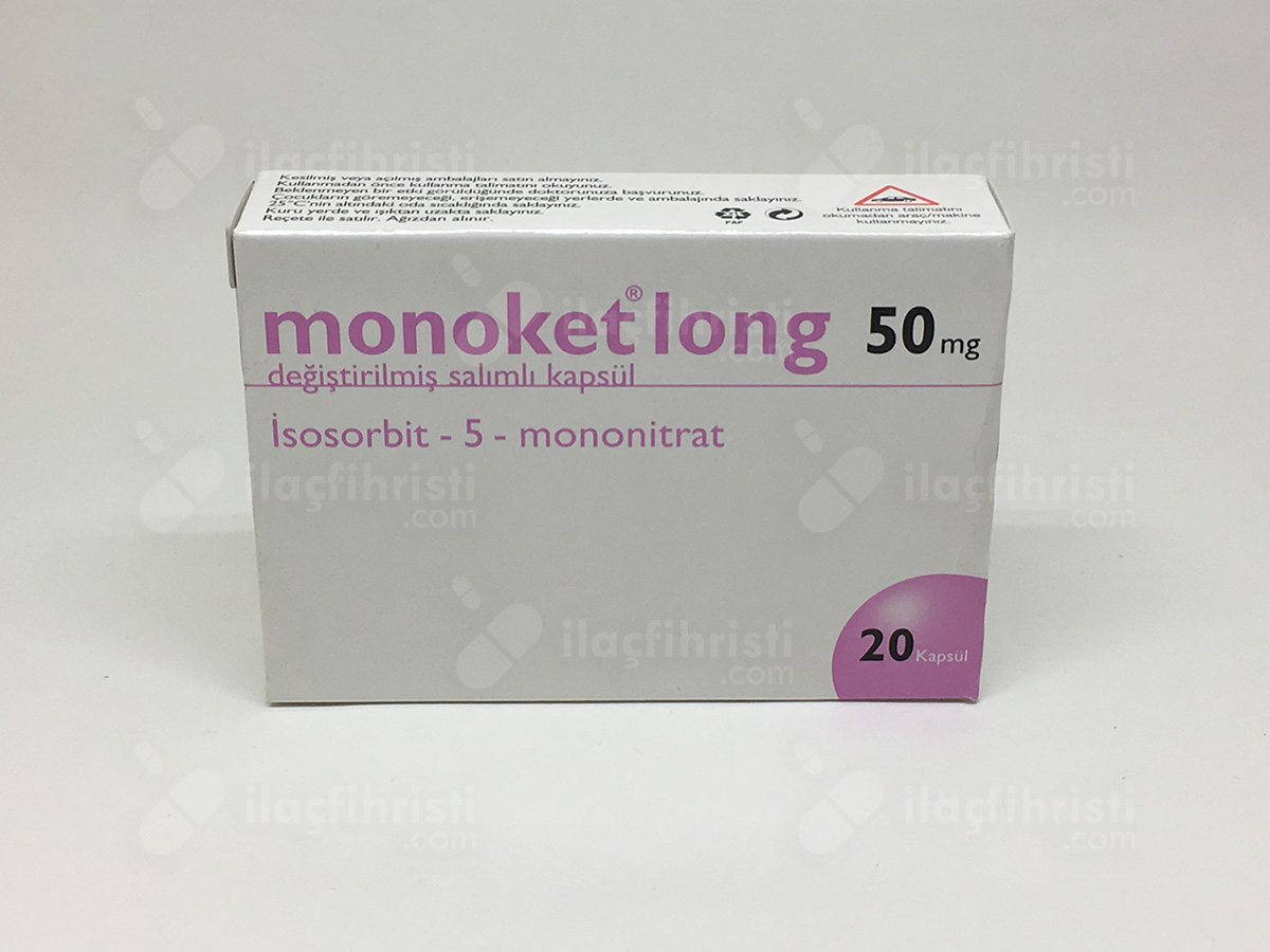 Monoket long 50 mg 20 retard kapsül