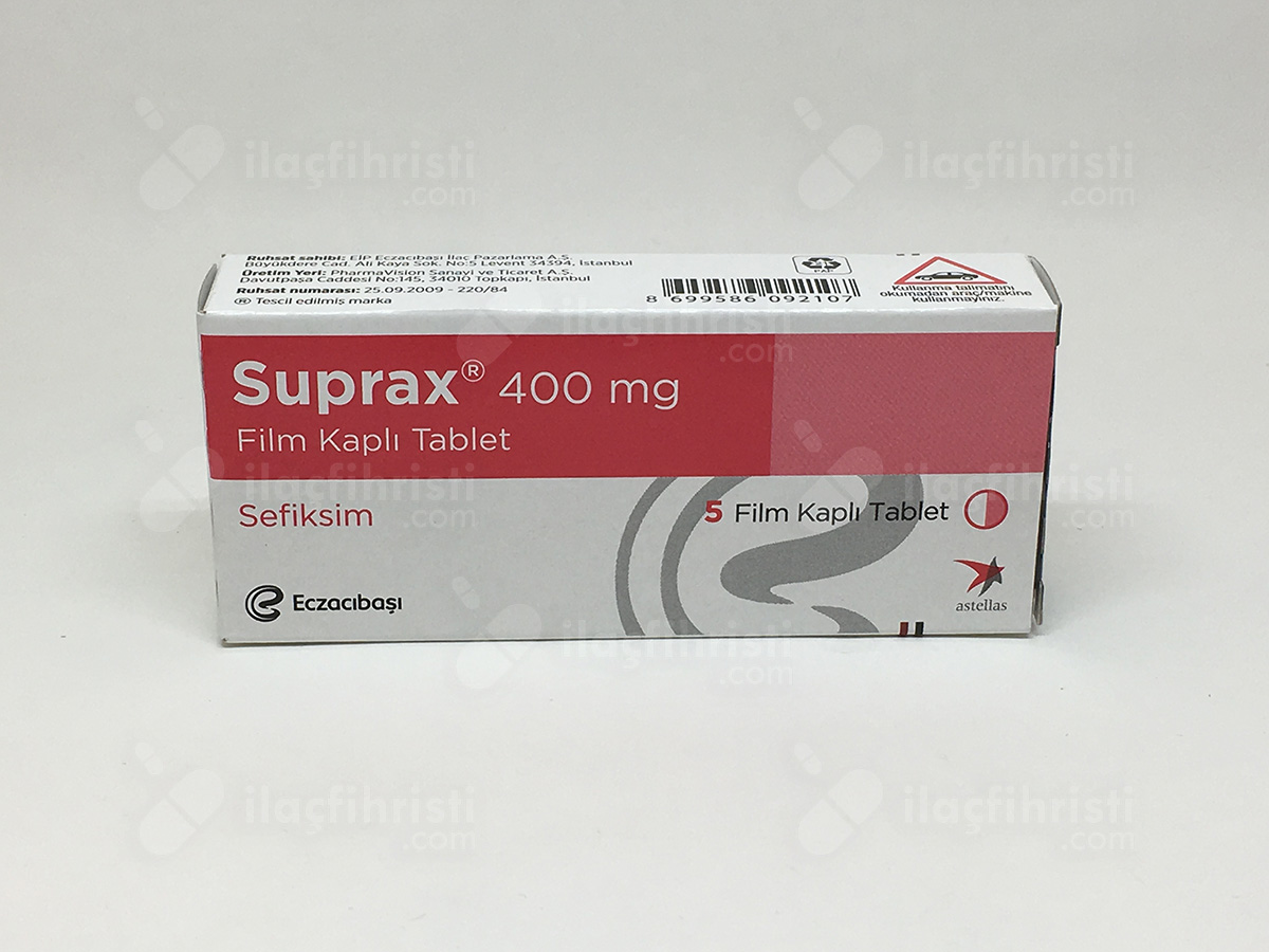Suprax 400 mg 5 film tablet