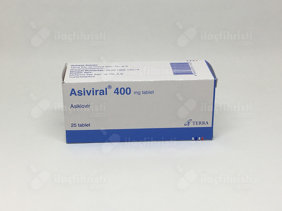 Asiviral 400 mg 25 tablet