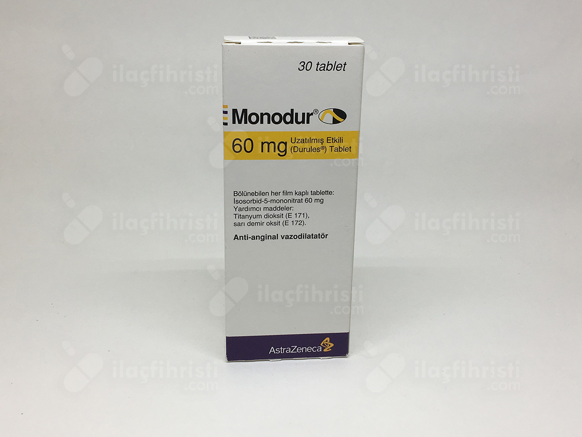 Monodur 60 mg uzatılmış etkili durules 30 tablet