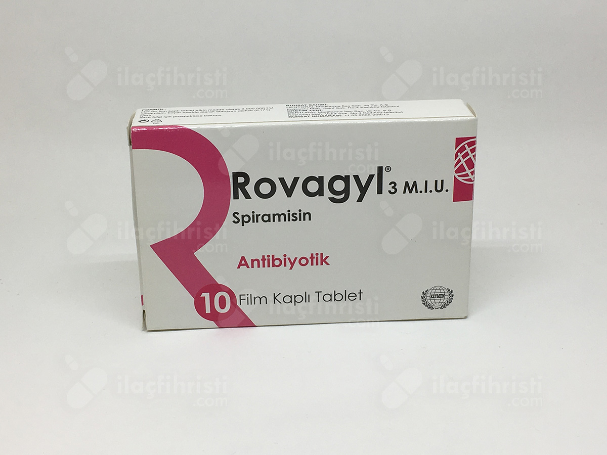 Rovagyl 3 miu 10 film kaplı tablet