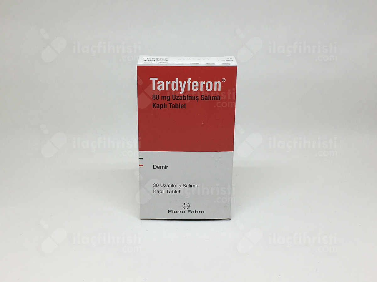 Tardyferon 80 mg uzatılmış salımlı kaplı tablet