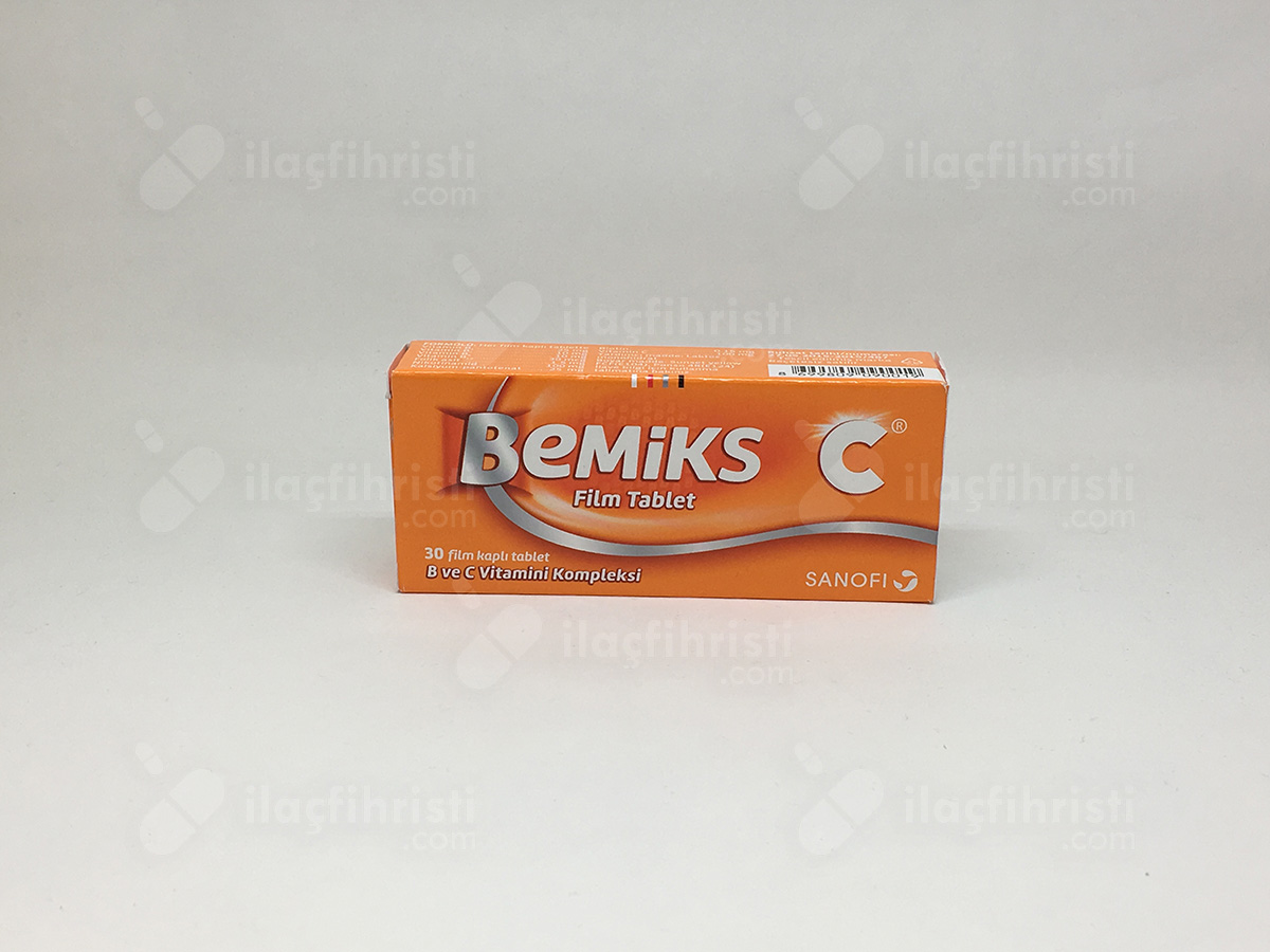 Bemiks C 30 Film Tablet Prospektus Kullanma Talimati Kisa Urun Bilgisi Fiyat Ssk Karsiliyormu Muadil Esdegerleri