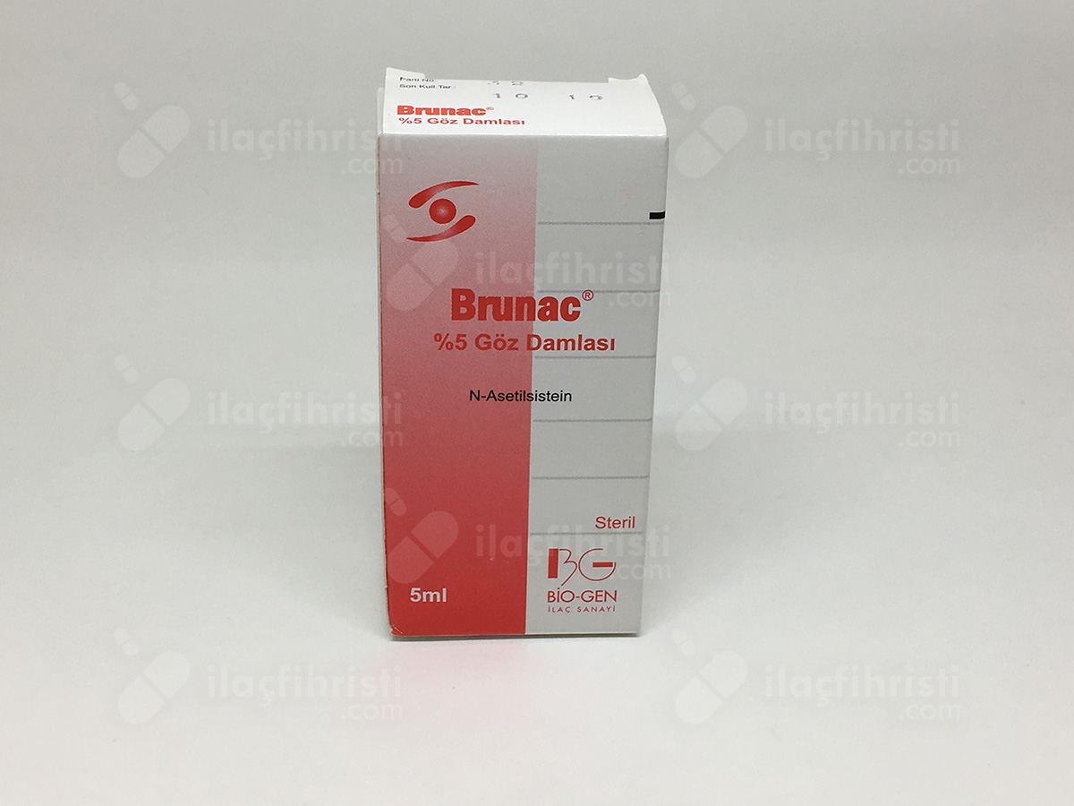 Brunac % 5 5 ml steril göz damlası