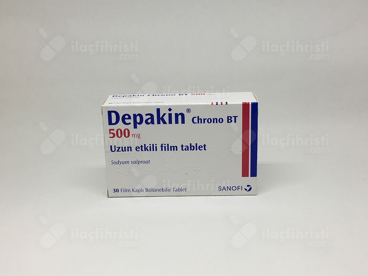 Depakin chrono bt 500 mg uzun etkili 30 film tablet