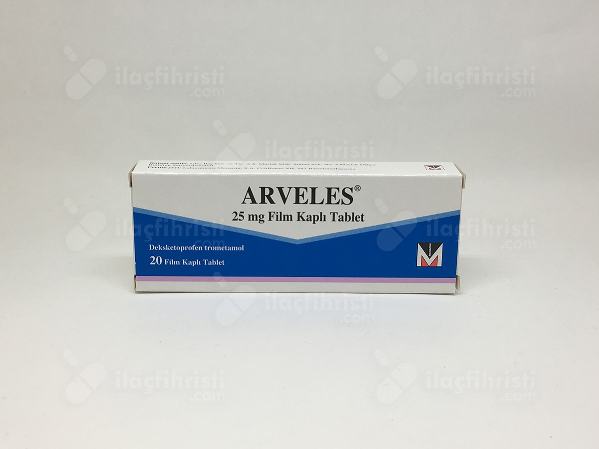 Arveles 25 mg 20 film tablet