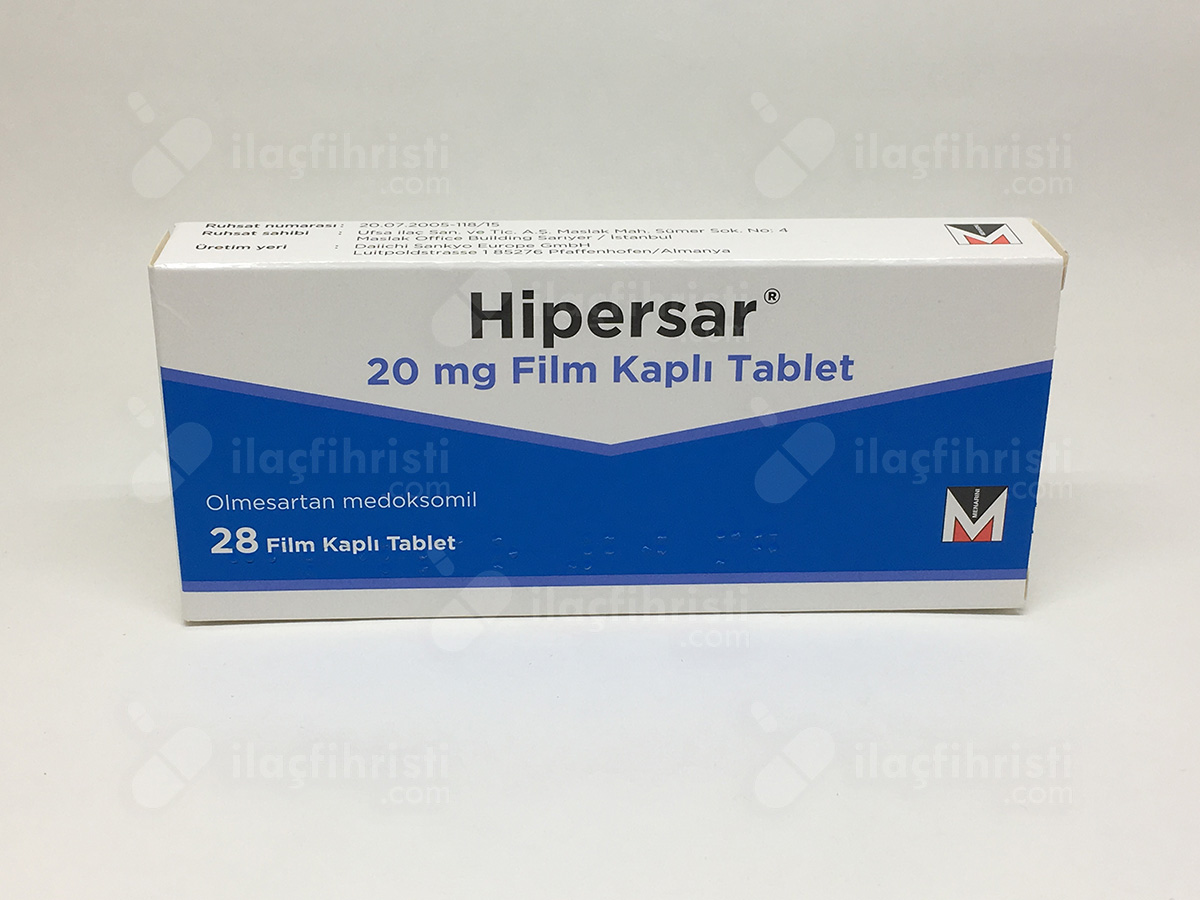 Hipersar 20 mg 28 film tablet